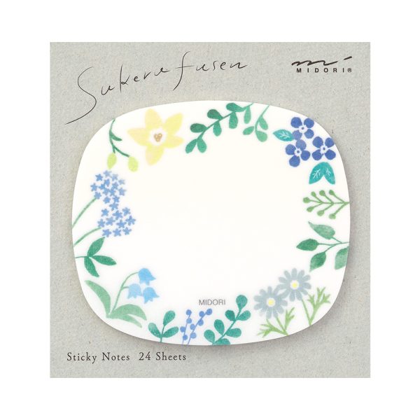 Midori Translucent Sticky Notes - Wild Flowers