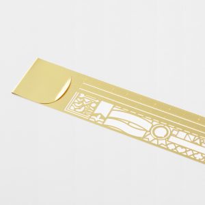 Midori Clip Ruler Gold 15cm