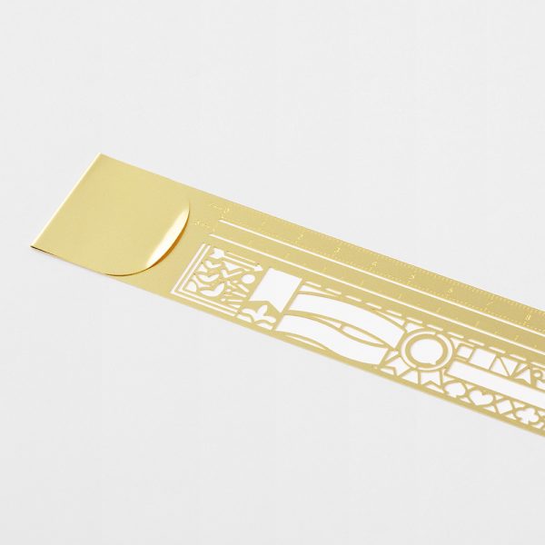 Midori Clip Ruler Gold 15cm
