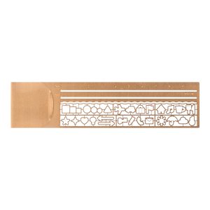 Midori Clip Ruler Copper 15cm